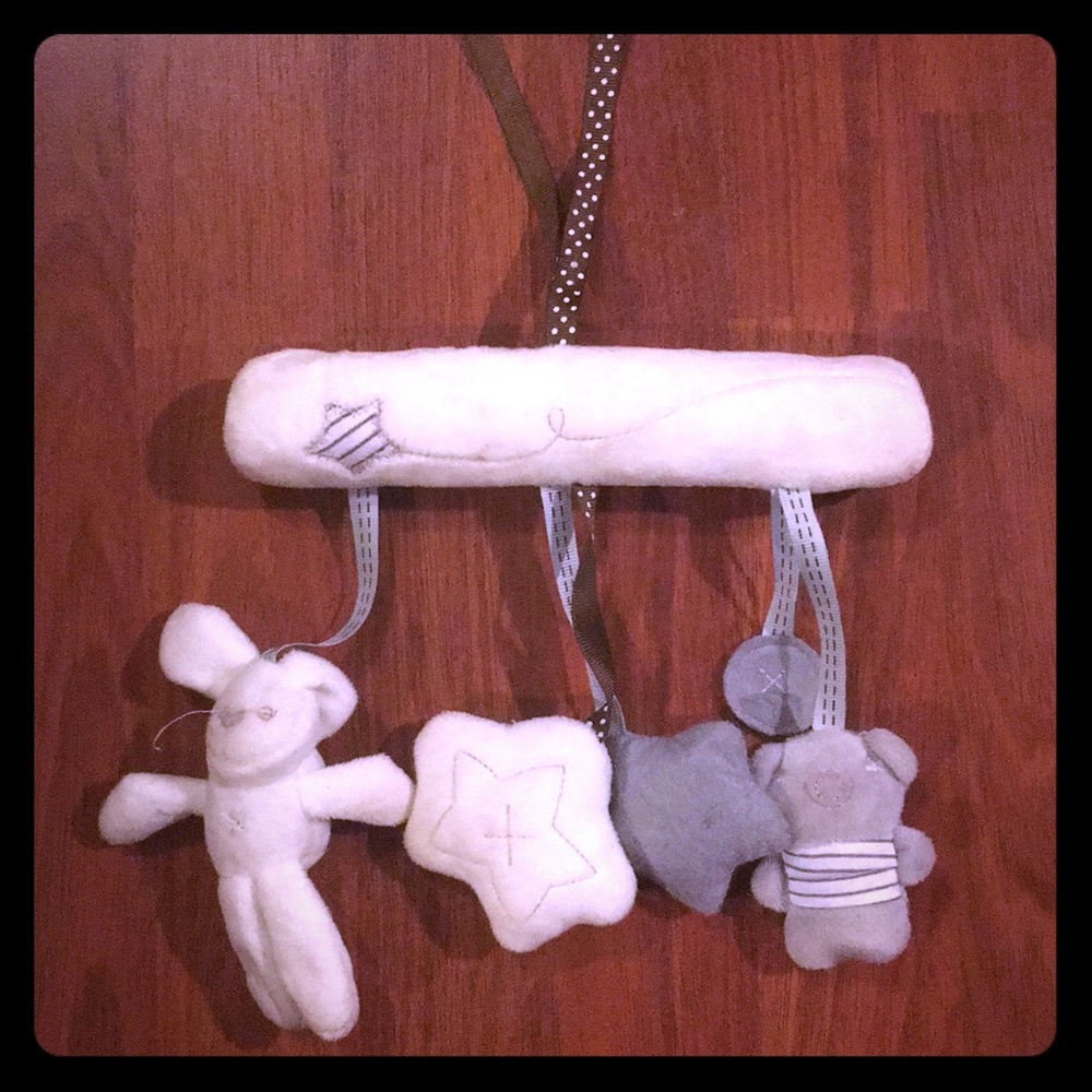 Plush car seat toy